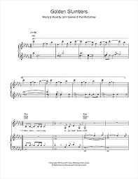 K D Lang Golden Slumbers Sheet Music Pdf Notes Chords Pop Score Piano Vocal Guitar Right Hand Melody Download Printable Sku 108546