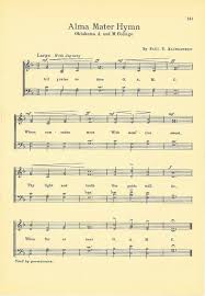 Oklahoma State University Osu Vntg Song Sheet C1932 Alma Mater Hymn Original Oklahoma State Oklahoma State University Osu
