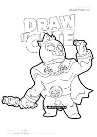 Brawl stars animation el brown (parody). How To Draw El Rey Brawl Stars Draw It Cute Fanart Brawlstarsfunny Brawlstars2019 Brawlstarsmeme Star Coloring Pages Cute Coloring Pages Coloring Pages