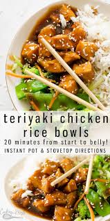 So easy, so tasty, so. Teriyaki Chicken Bowl Quick Easy Cooking With Karli