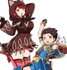 Who's the xenoblade character in row 2 with the feathers??? Pyra Rex Cute Couple Xenoblade2 Xenoblade Chronicles 2 Xenoblade Chronicles Bleach Anime