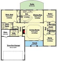 4 bedroom split ranch floor plans. Open Concept 3 Bedroom House Plans With Basement