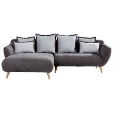 Trendmanufaktur wohnlandschaft grau wohnlandschaften sofas couches. Carryhome Wohnlandschaft In Textil Grau Brooklyn 228 Cm Verchromt Webstoff Stoffauswahl Rucken Echt 000647005601 Moebelat Suchmaschine Ladendirekt At