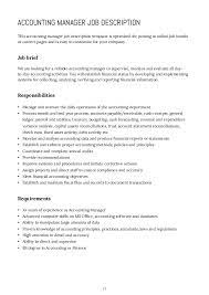 What is an accounting manager? How To Write Job Descriptions