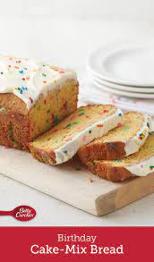 Birthday Cake Mix Bread Recipe Delicious Desserts Cake Mix Cake Mix Recipes