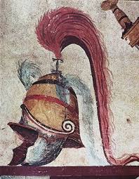 Hoplite Helmet Drawing In The Macedonian Tomb Of Lyconos And Kallikles Macedonia Greece Arte Antica Grecia Storia