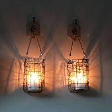 windlichten aan de muur voor zowel binnen als buiten sfeerverlichting lampjes buitenverlichting kaarsen windlicht touw lamp decoratie buitenverlichting