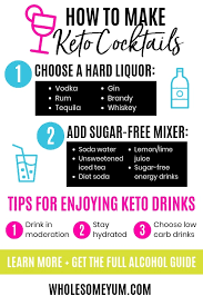 alcohol on keto best low carb alcoholic drinks guide