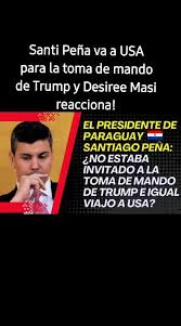 Santi Peña en la toma de mando de Trump: Reacción de Desiree Masi