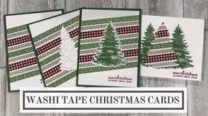 Cut out the heart shape. Washi Tape Christmas Cards 4 Easy Ideas Youtube