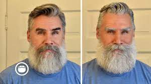 Men with grey hair white beard hair and beard styles beard no mustache beard styles beard look beard haircut grey beards stylish beards. Dyeing My Hair Beard White Greg Berzinsky Youtube