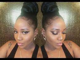 This one is also one of the classy high bun updos. Super Easy Protective Style High Bun On Short Natural Hair Tutorial Youtube Braided Bun Hairstyles Black Hair Updo Hairstyles Black Hair Bun