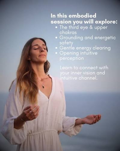 Reconnect with the wisdom that already lives within you. ✨ This workshop is  an invitation to open your intuitive channel, deepen your inner vision, and  learn how to listen to your guidance