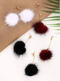 Buy 6 Pairs Pom Kavina Faux Fur Ball Kavina Pom Dangle Kavina Puff Ball Kavina Ho An Ny Vehivavy Zazavavy Amin Ny Fetin Ny Mpifankatia Online In Madagascar B07zcrpqxb