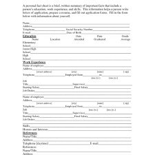 Student Activity Personal Fact Sheet Learnist Fact Sheet Summary Writing Job Information