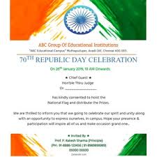 Print invitation card or share it. Free Republic Day Invitation Card Online Invitations
