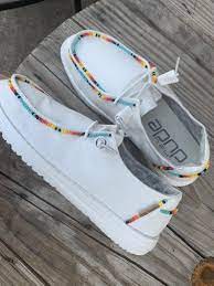 Pre Order Beaded Hey Dudes Etsy Country Shoes Cute Shoes Head Over Boots