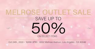Saturdays from 9am to 12pm. Impressions Vanity Melrose Outlet Sale Sample Sale