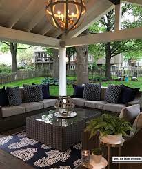 This beautiful patio furniture cover is available in 2 sizes, making it a breeze to fit your chaise lounge. Swipe And Enjoy This Wonderful Covered Patio By Style And Grace Interiors Patio Design Patio Decor Outdoor Kitchen Design