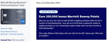 Marriott has made it much easier to qualify for elite status by allowing customers who hold both a personal and business credit card to earn two sets of elite night credits each year, for a total of up to 30 nights per bonvoy account. New Amex Bonvoy Brilliant Bonvoy Business Card Applicants Now Receive Platinum Status For 2021 Loyaltylobby