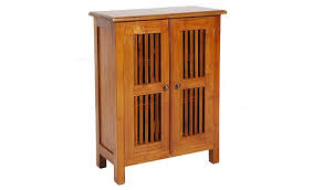 Voir plus d idées sur le thème mobilier de salon petit banc banc. Meuble Ethnique En Teck Massif 2 Portes Persiennes Bengale