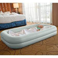 Intex Kids Inflatable Raised Frame Travel Air Bed W Hand Pump Electric Pump Walmart Com Toddler Travel Bed Kids Travel Bed Portable Bed