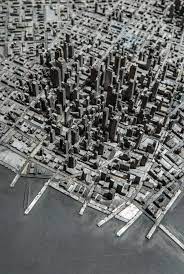 a miniature city built with metal typography フォント iphone壁紙 城