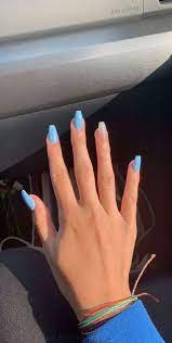 Para unas uñas muy fuertes: Unas Naturales Unas Azules Largas Unas Acrigel Disenos De Unas Acrilicas Colores De Esmalte De Unas Manicura De Unas