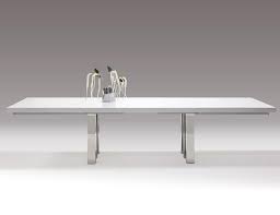 Conference table white artificial stone rectangular shape. 94 134 Modern White Lacquer Chrome Conference Table Computerdesk Com