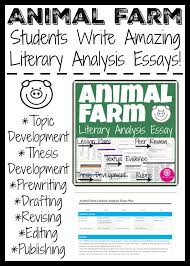 This Animal Farm Literary Analysis Essay Pack Leads Students Through The Entire Writing Process Analyzi Reflective Essay Examples Literary Analysis Essay Essay