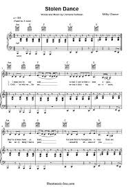 Stolen Dance Sheet Music Milky Chance Download Stolen Dance Piano Sheet Music Free Pdf Download Milky Chance Sheet Music Piano Sheet Music Free