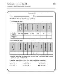 Fillable Online Mathematics Success Level E S35 Lesson 4