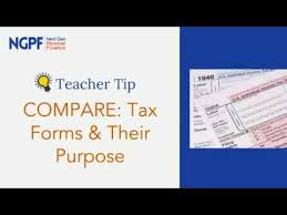 Pick the right one and it could make a big difference in your tax bill. Teacher Tip Compare Tax Forms Their Purpose Youtube