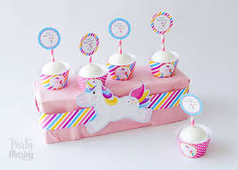 Magical Unicorn Baby Shower Party Set Editable Printable Party Set By Partymazing Partymazing In 2020 Unicorn Baby Shower Unicorn Party Favors Kids Themed Birthday Parties