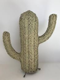 Rattan Cactus Handmade In Morocco Etsy Cactus Decor Hand Weaving Rattan