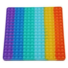 Pop pop, it's so relaxing and very fun, each toy is beautiful and painted in different colors. Push Pop Bubble Pop It Fidget Toy Extra Large Big 30cm Jumbo Square Rainbow Xkiub