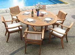 7 piece round patio dining sets. Wholesale Teak 7 Piece Teak Dining Set With 60 Round Table Teak Patio Furniture World