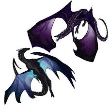 Black And Purple Dragon Wings Dark Blue And Purple Dragons Wings Of Fire Dragons Mythical Creatures Wings Of Fire