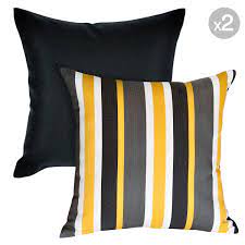 Surya sn005 2222 scandanavian 22 x inch bright yellow and bright yellow and medium gray littles outdoor pillow by surya custom solid plain bright yellow white frame outdoor pillow winston porter bentlee zippered indoor outdoor throw. Kona Ash Mindill Sunshine Outdoor Cushions 45x45cm Hupper