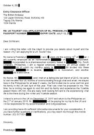 Applicant S Cover Letter Sample For Uk Visit Visa Tourist Visa Application Freddy S Musings