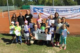 Verein für handel und gewerbe kandel e.v. Vr Bank Kandel Unterstutzt Durch Eine Grosse Spende Die Jugendarbeit Des Tc Erlenbach Ortsgemeinde Erlenbach