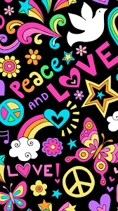 Peace Love Wallpaper Background Love Wallpaper Hippie Wallpaper Android Wallpaper
