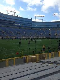 lambeau field section 129 rateyourseats com