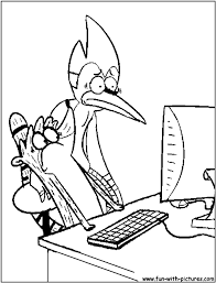 Coloring page with three minions from despicable me and despicable me 2. Regular Show Coloring Pages Coloring Home