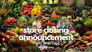 How to announce one's business is closing? Male Voice Final Store Closing Announcement Youtube