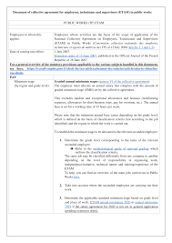 Maybe you would like to learn more about one of these? Https Travail Emploi Gouv Fr Img Pdf Document Of Collective Agreement For Employees Technicians And Supervisors Etam In Public Works Pdf