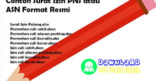 15 contoh surat permohonan cuti paling lengkap contoh surat resmi. Contoh Surat Izin Pns Atau Asn Format Resmi Info Berkas Sekolah