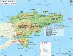 republique dominicaine map monde et