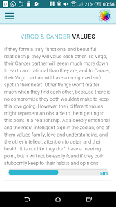 Yep Mine Is Very Down To Earth Virgo And Cancer Virgo Compatibility Astrology Cancer
