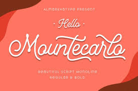 Best place of free truetype font for free download. Download Mountecarlo Monoline Script Font Otf Ttf